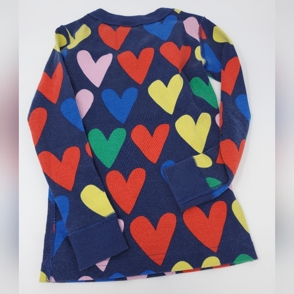 HANNA ANDERSSON TWO PIECE PAJAMA SET SLEEPWEAR BLUE HEARTS YOUTH CHILDREN US 4 - Picture 6 of 13